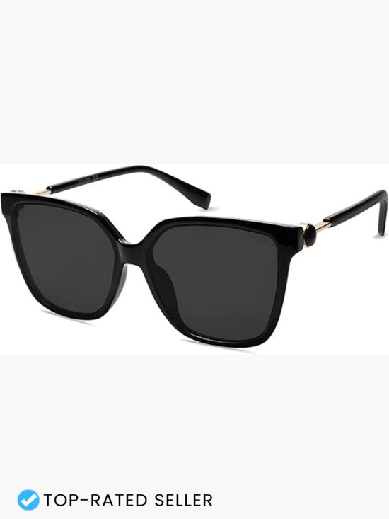Trendy Square Sunglasses UV400 Protection Fashionable Plastic Frame main image 5